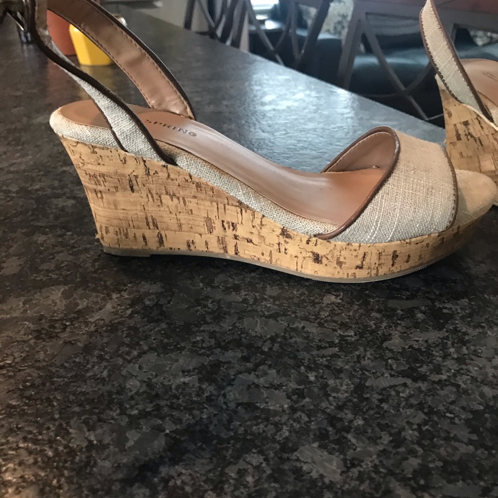 Call it Spring- Tan Summer Wedges